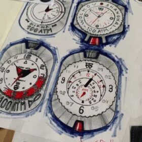 Wolkov watches design sketch