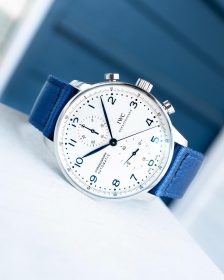 IWC Chronograph on blue WB Original two-piece NATO by @gulenissen