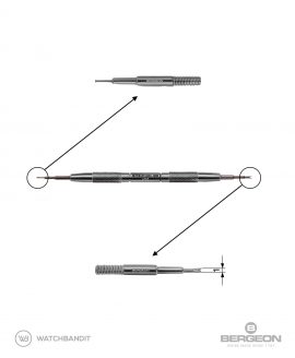 Bergeon 6767-F Swiss Made Spring Bar Tool 1 mm fork for Rolex Details