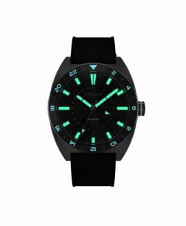 Circula - AquaSport GMT - Anthracite - Rubber-lume-min