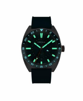 Circula - AquaSport GMT - Blue - Rubber-lume-min