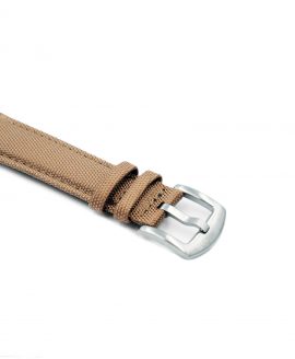 Cordura Watch Strap khaki stainless steel buckle by Watchbandit