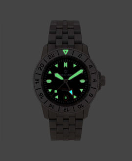 Draken - Tugela GMT – Black Steel-lume