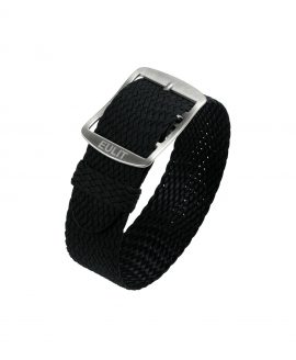 Eulit Baltic Perlon Watch Strap_Black