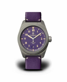 Formex - Field Automatic - Ultra Violet 41 - Deployant Violet Bolgheri Leather Strap