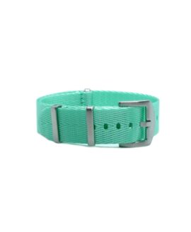 Herringbone Nato Strap - Mint Green - Front-min