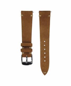 Jelsdal - Vintage Suede Watch Strap - Golden Brown-min