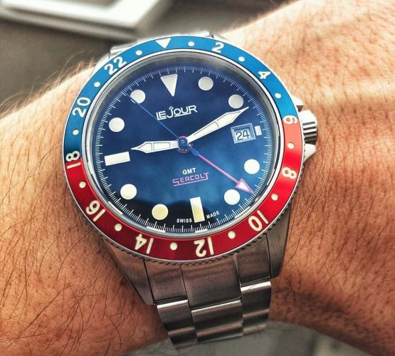 LeJour Seacolt GMT Pepsi wristshot