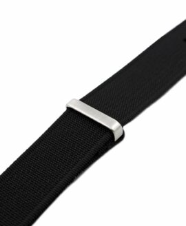 Ripped Nato Strap - Black - Side-min