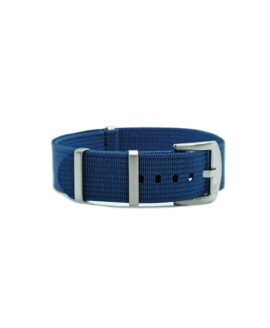 Ripped Nato Strap - Blue - Front-min