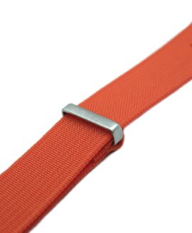 Ripped Nato Strap - Orange - Side-min