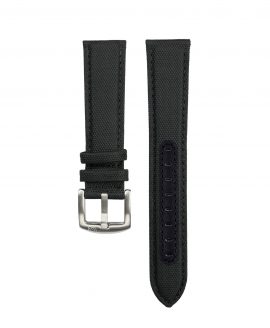 Sailcloth watch strap black WB Original front