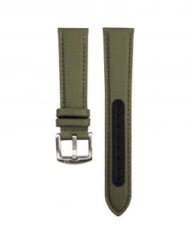 Premium Sailcloth watch strap green WB Original front