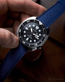 Seiko Turtle-Tropical style Rubber Strap-Blue