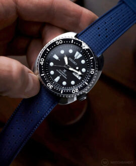 Seiko Turtle-Tropical style Rubber Strap-Blue