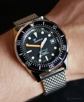 Squale - 1521 Series - 026A Polished Black - Wrist shot