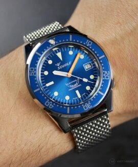 Squale - 1521 Series - 026A Polished Ocean - Wrist shot-min