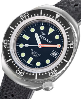 Squale-2002 Series-101 Atmos-Polished-BlackDots-CloseUp