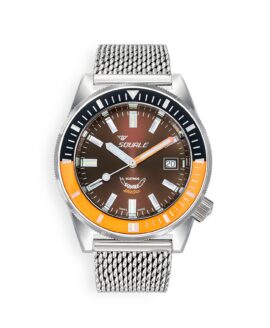 Squale - Matic - Brown - 60 ATM - Mesh Bracelet-min