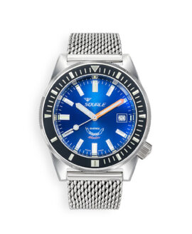 Squale - Matic Dark Blue - 60 ATM - Mesh Bracelet-min