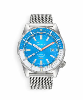 Squale - Matic - Light Blue - 60 ATM - Mesh Bracelet-min