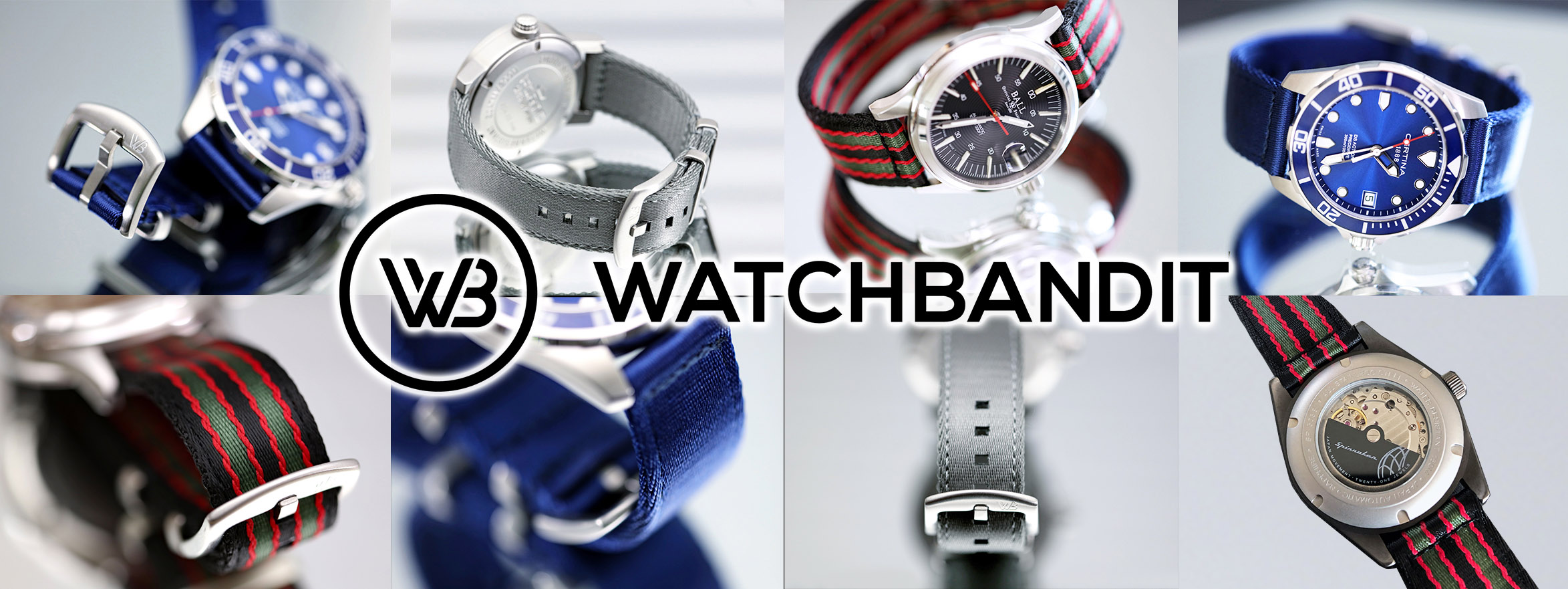 Watchbandit Original Two Piece NATO Strap collection banner