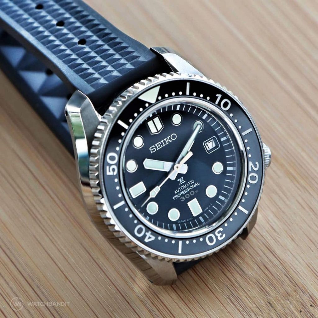 Watchbandit Waffle Rubber Strap Seiko Prospex