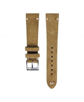 WB original premium suede watch strap beige front