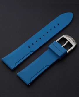 zelos-BLUE FKM RUBBER STRAP WITH STEEL BUCKLE-min